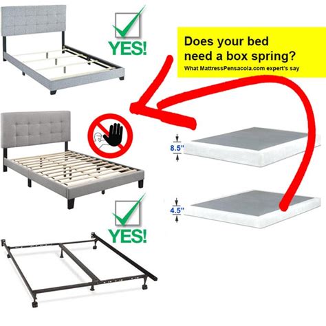 metal bed frame box spring required|box spring inside bed frame.